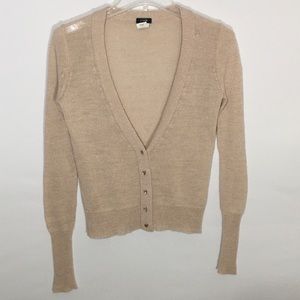 J Crew Dulphine Bling Button V-Neck Cardigan SZ XS